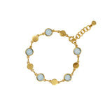 The Coco Bracelet in Gold and Blue topaz