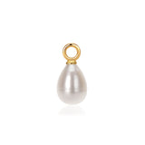 gold pearl charm for necklace from memara