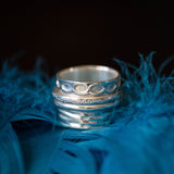 tango turning silver ring from memara