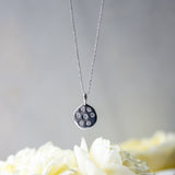 stargazer silver pendant with zirconia from memara