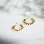 mini ball gold hoop earrings from memara