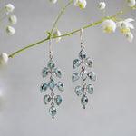 wisteria blue topaz silver earrings from memara