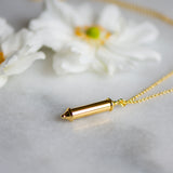 Darcy Message Pendant in Gold