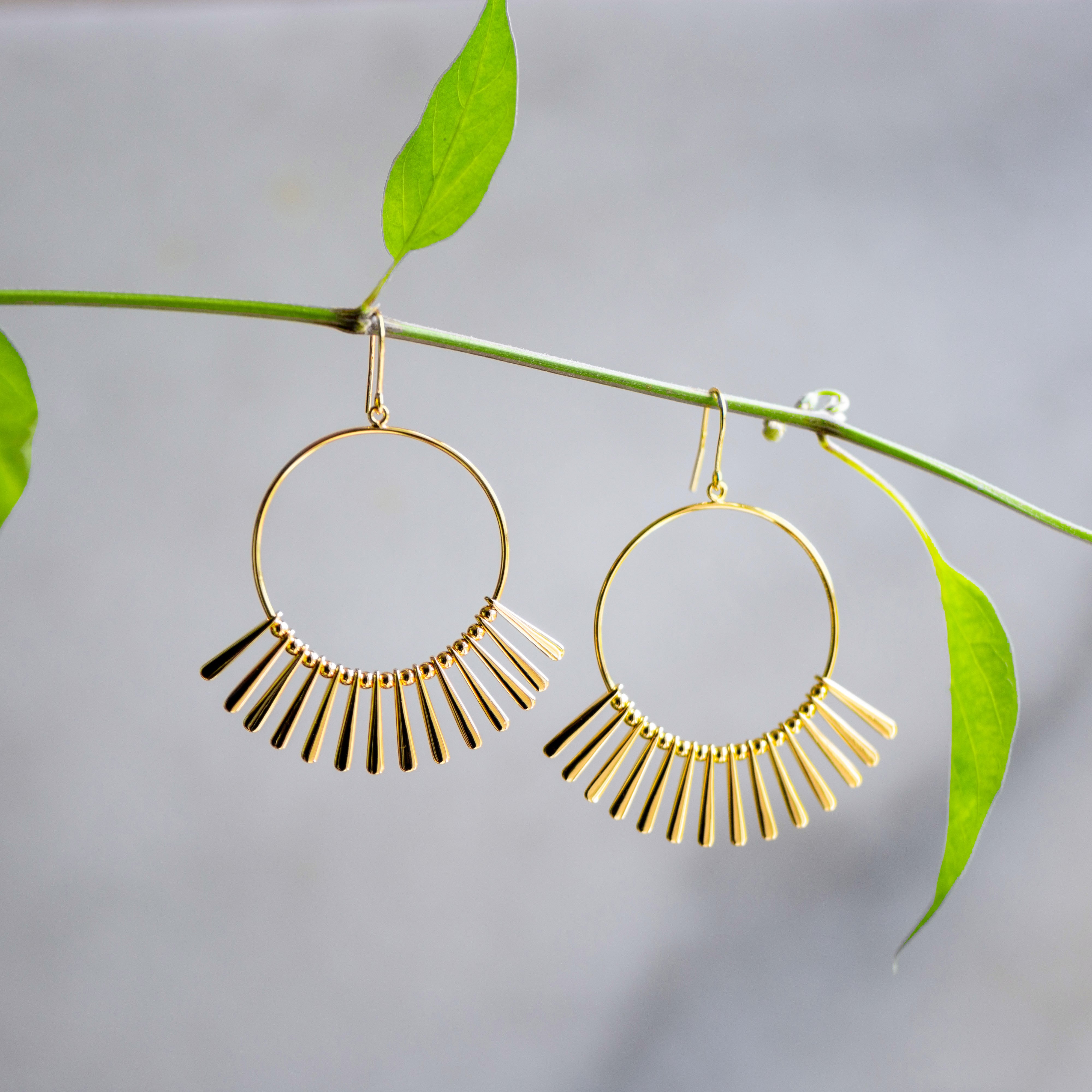 punkahi gold earrings from memara