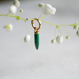 Long Malachite Icicle (without Hoops)