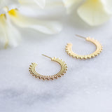 Extra Mini Ball Hoops in Gold