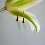 Oasis Drop Earrings in Aqua Chalcedony from Memara