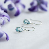 blue topaz tear silver drop earrings from memara