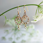 Dream Catcher Earrings in Moonstone from Memara