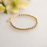 Mini Ball Bracelet in Gold