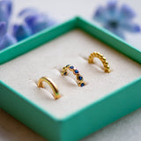 Gold Cuffs Sapphire Riri Set