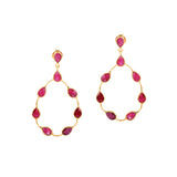 Marilyn Necklace & Tikka Earrings with Ruby Quartz – Jewellery Set