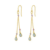 Kiki Duals in Blue Topaz and Tourmaline