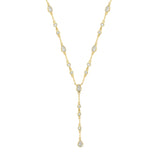 The Y Drop Necklace in Zirconia