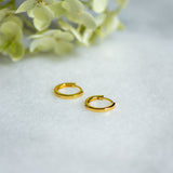 Classic Charm Hoops in Gold