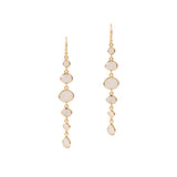 Cascade Earrings in Gold with Moonstone