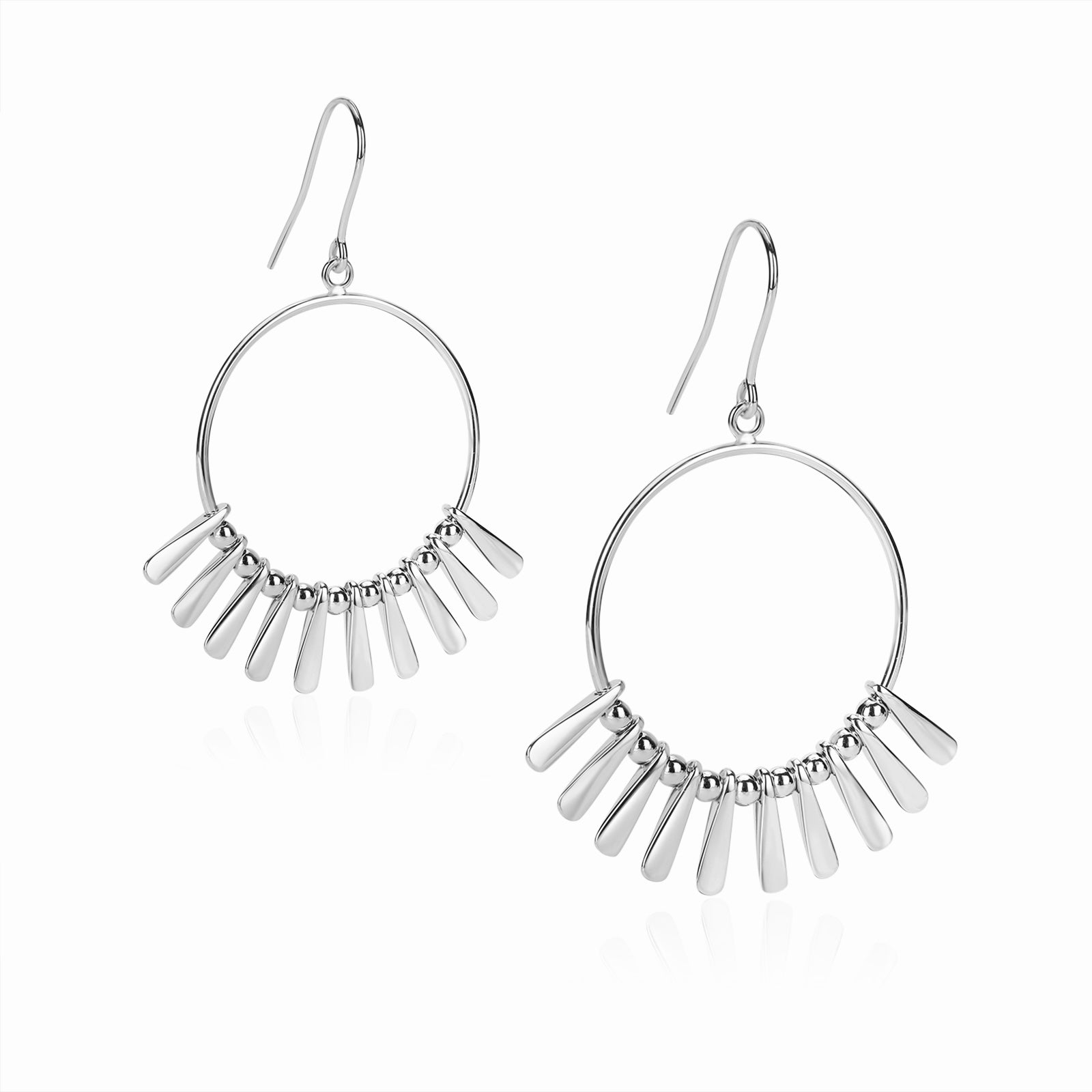 mini punkahi silver earrings from memara