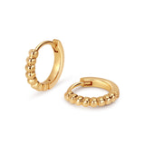 17mm twirl gold charm hoop earrings from memara