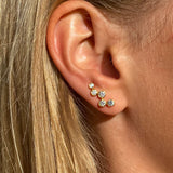 Aquila Studded Ear Jewel in Gold with Zirconia