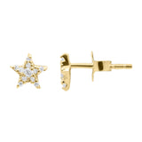 Star studs in Gold and Zirconia