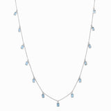 tiggy silver necklace with sky blue topaz from memara