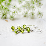 trellis peridot silver earrings from memara