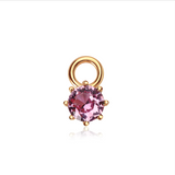 pink dazzle droplet gold charm from memara