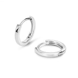 classic silver charm hoops from memara