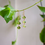 trellis peridot gold earrings from memara