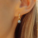 Dazzle Droplet in Aquamarine Zirconia (without Hoops)