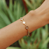 The Coco Bracelet in Gold and Blue topaz