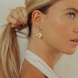 Stargazer Earrings in Gold and Zirconia