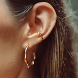 wave gold ear cuff from memara