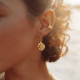 Stargazer Earrings in Gold and Zirconia