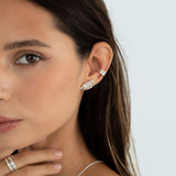 'Love me, Love me not' Stud earrings in silver