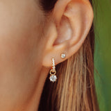 Dazzle Droplet in White Zirconia (without Hoops)
