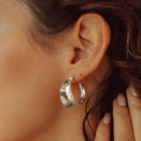 Mini Soho Hoop Earrings in Silver from Memara