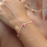 Marilyn Bracelet in Gold with Ruby Quartz