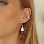 Mirage Drop Earrings in Silver from Memara