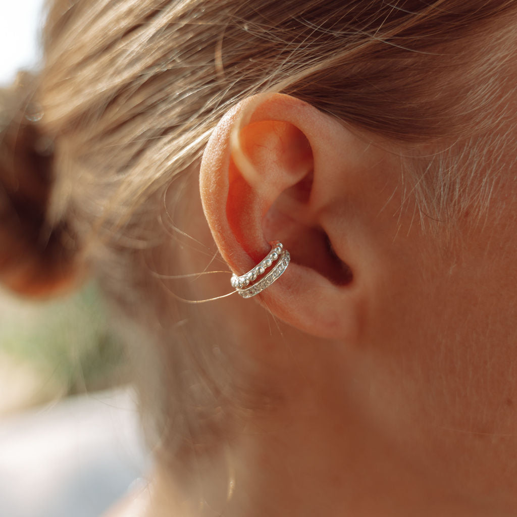 cobbler silver ear cuff from memara