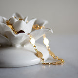 Double Disk Bracelet in Gold Bracelet Memara 