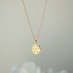 stargazer gold pendant with zirconia from memara