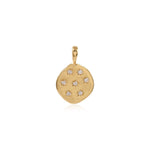 Stargazer Pendant in Gold and Zirconia Necklace Memara 
