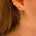 Kiki Necklace in Peridot and Pink Tourmaline & Peridot Dual Earrings – Jewellery Set Memara 